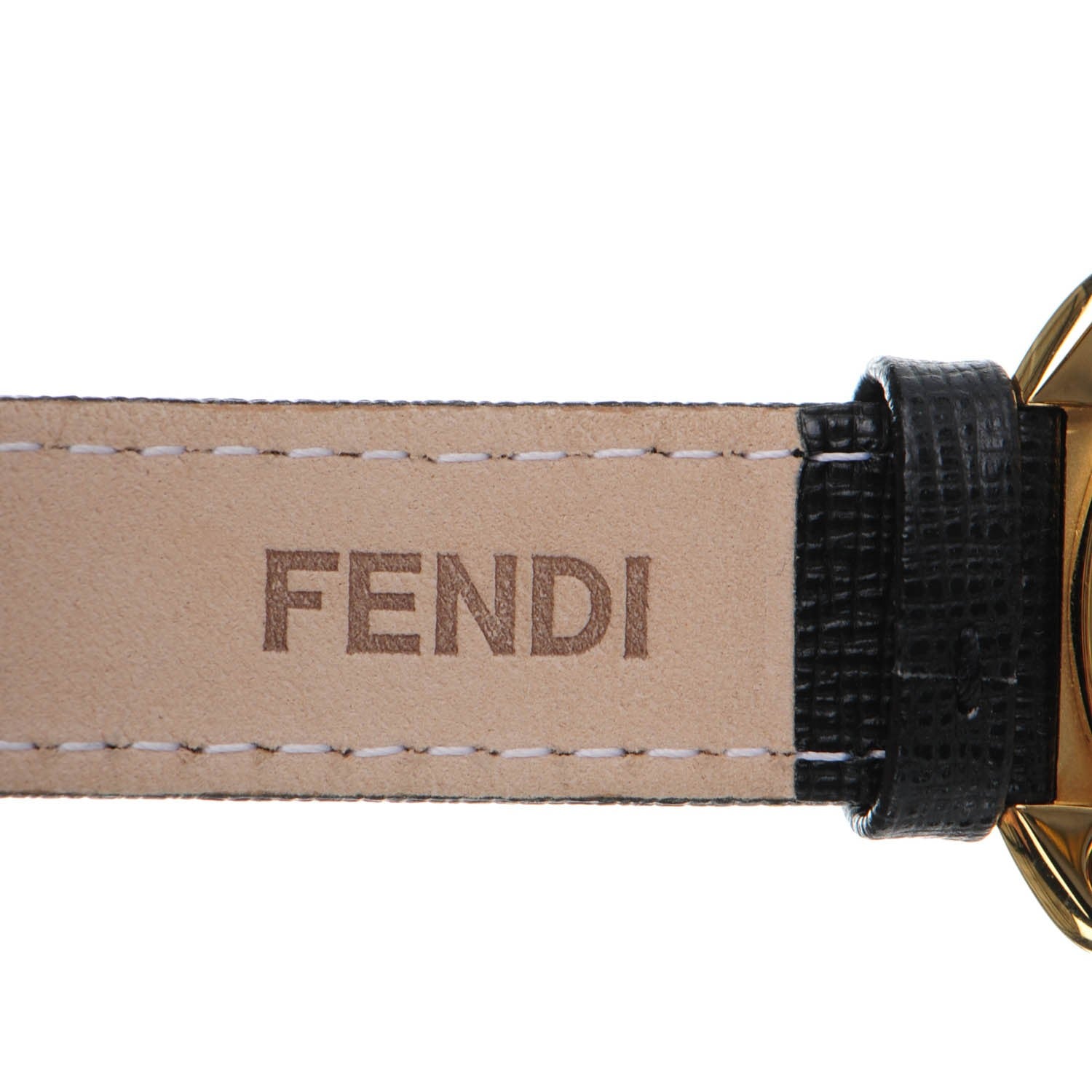 Fendi Stainless Steel Calfskin Diamond Mother of Pearl Enamel 29mm Chameleon Quartz Watch 7 of 10