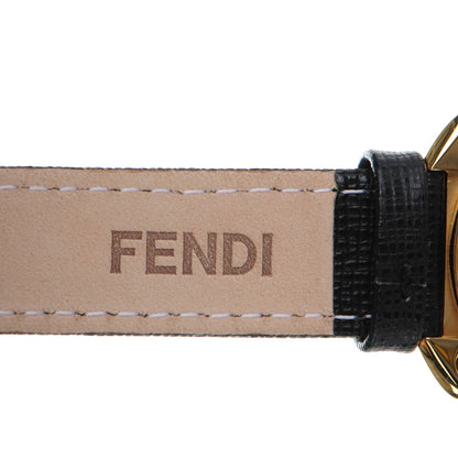 Fendi Stainless Steel Calfskin Diamond Mother of Pearl Enamel 29mm Chameleon Quartz Watch 7 of 10