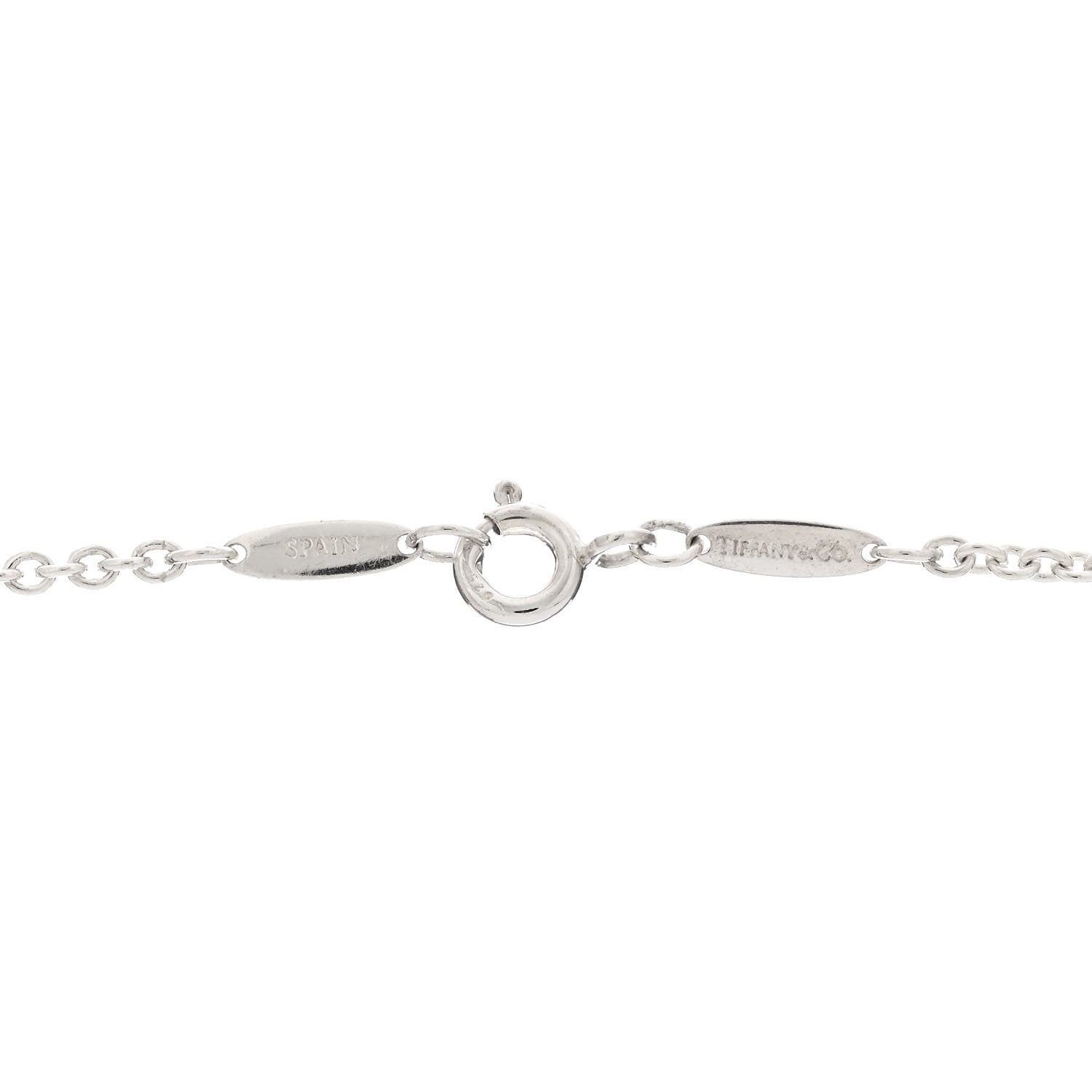 Tiffany Sterling Silver Elsa Peretti Open Heart Lariat Necklace 4 of 5