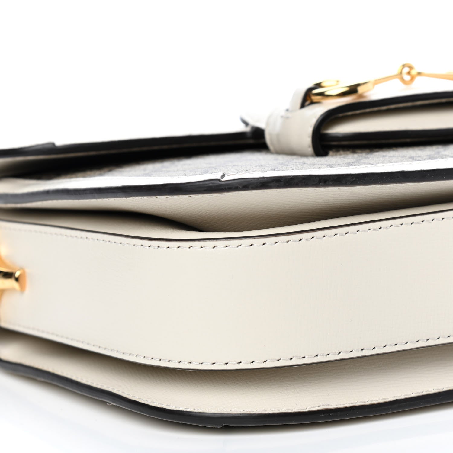 Gucci GG Supreme Monogram Horsebit 1955 Shoulder Bag Beige Mystic White 8 of 9