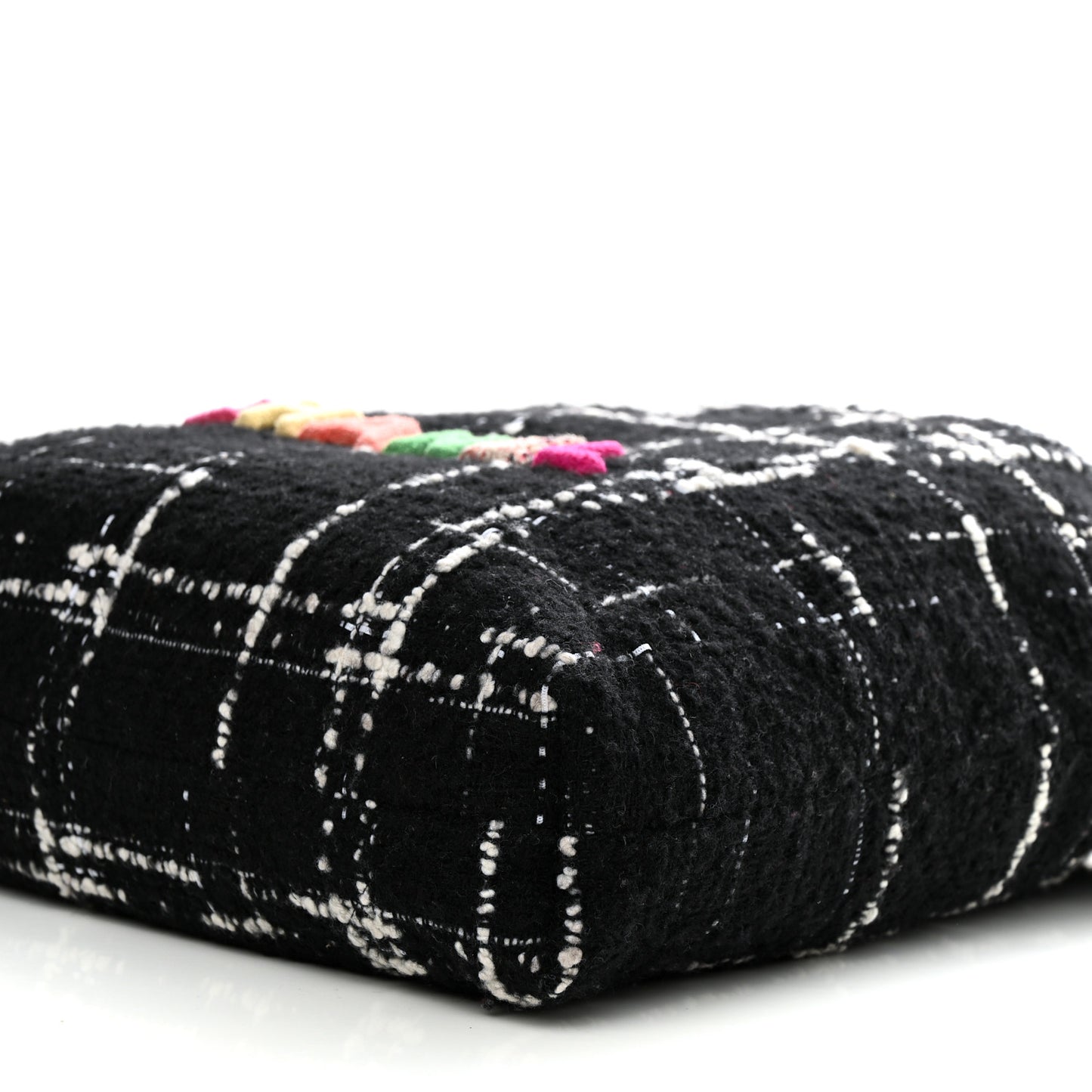 Wool Tweed Quilted Chanel 22 Black Multicolor
