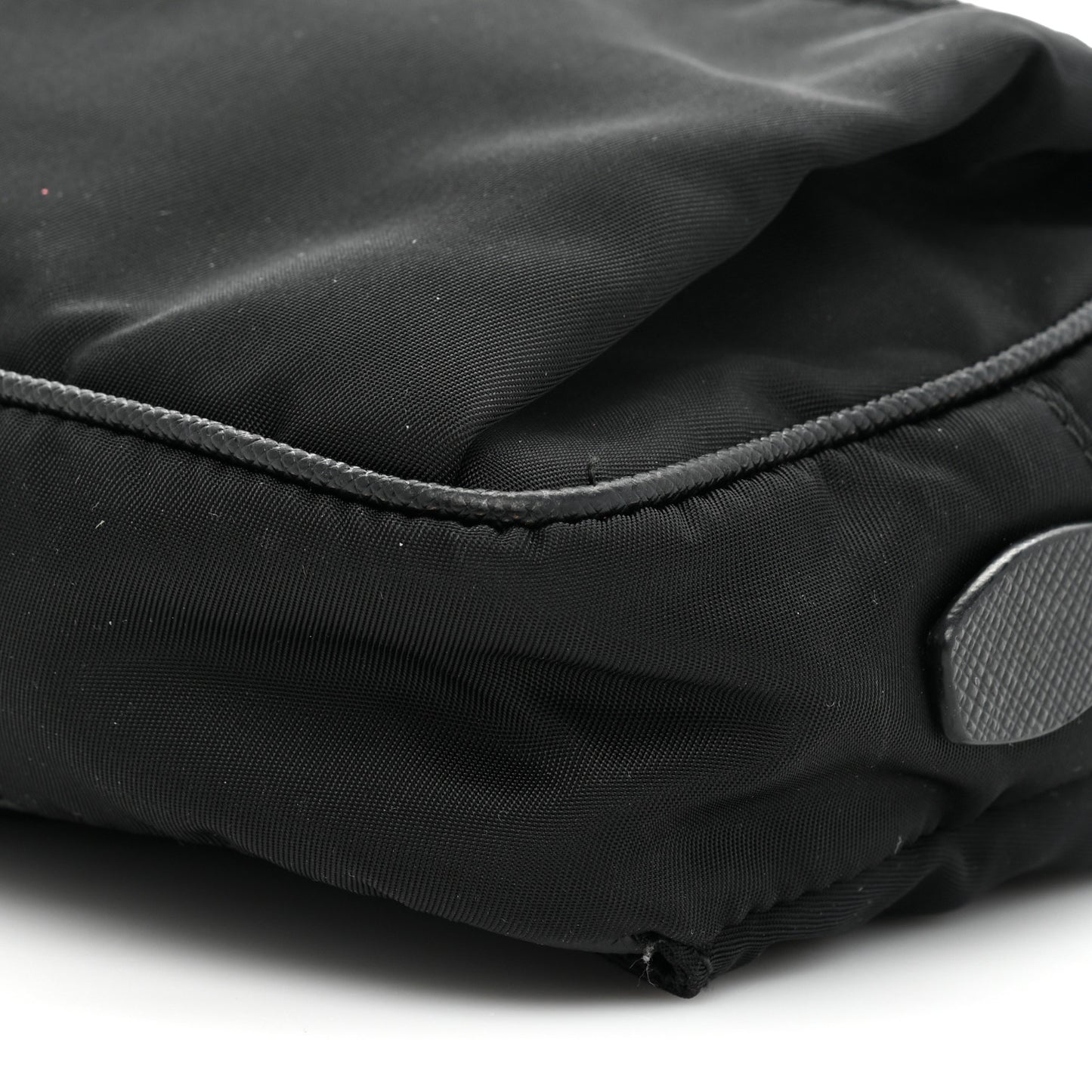 Re-Nylon Saffiano Belt Bag L Black