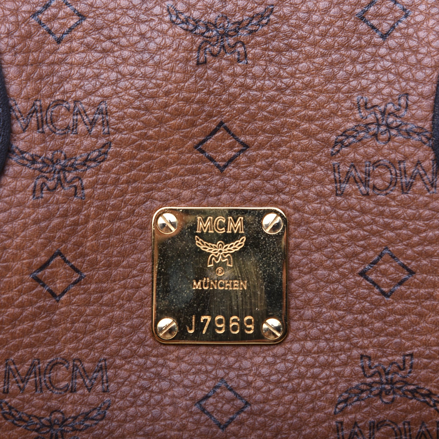 Visetos Dog Bone Shopper Tote Brown