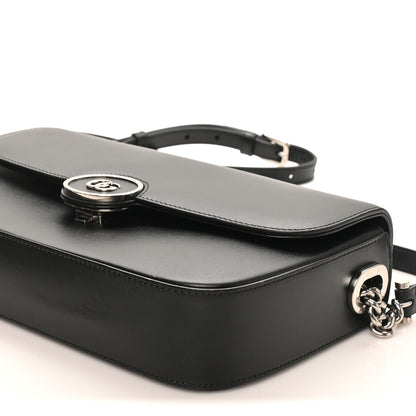 Gucci Senna Calfskin Petite GG Top Handle Shoulder Bag Black 10 of 11