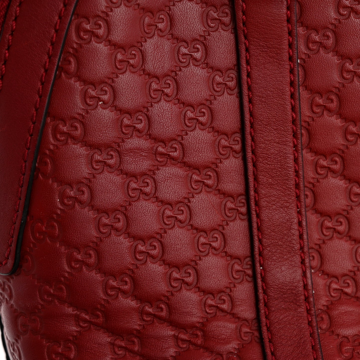 Soft Microguccissima Mini Dome Bag Red