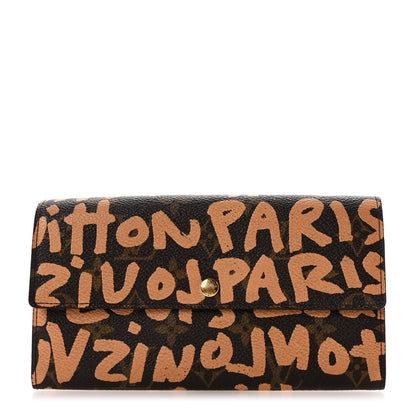 Louis Vuitton Monogram Graffiti Porte-Monnaie Wallet Peach 1 of 6