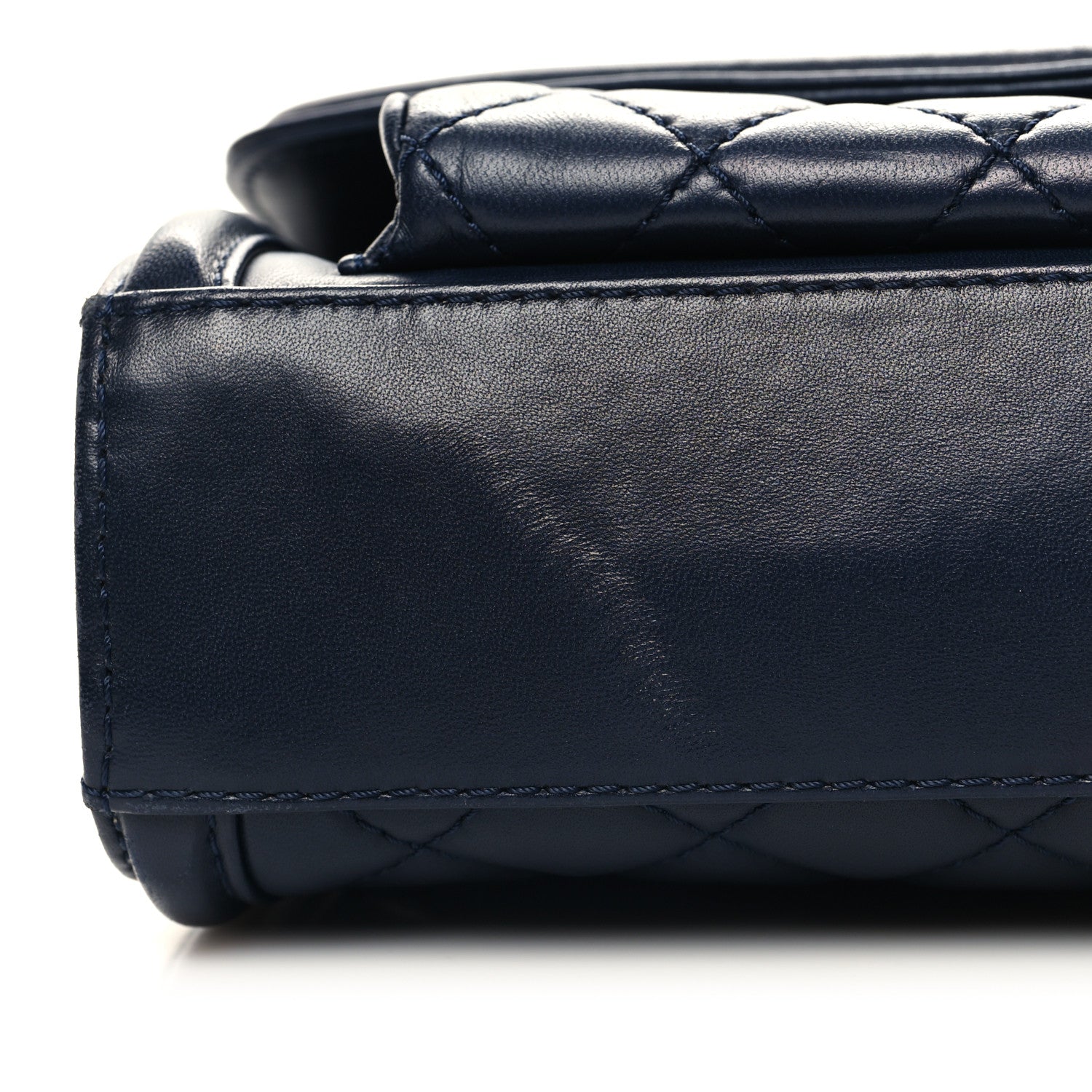 Chanel Lambskin Quilted Small Geometric Flap Navy 10 of 11