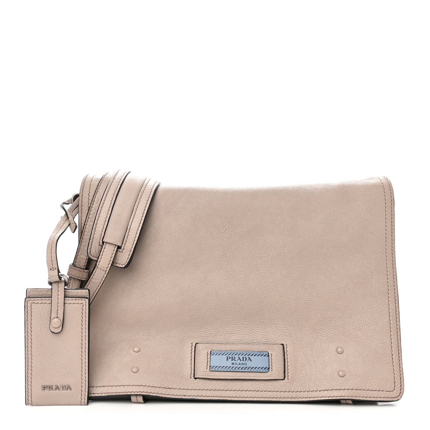Glace Calf Etiquette Flap Pomice Astrale