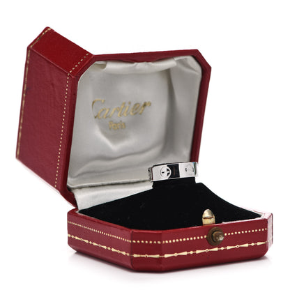 Cartier 18K White Gold 5.5mm LOVE Ring 47 4 5 of 5