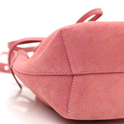 Mansur Gavriel Suede Mini Mini Bucket Bag Blush 7 of 8