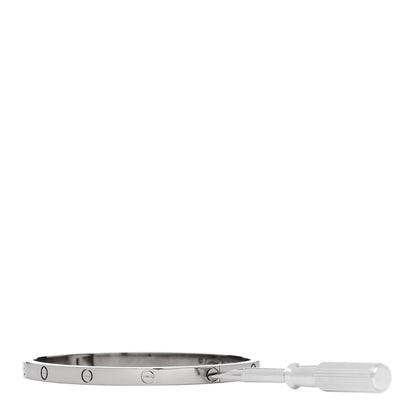 Cartier 18K White Gold Small LOVE Bracelet 16 8 of 8