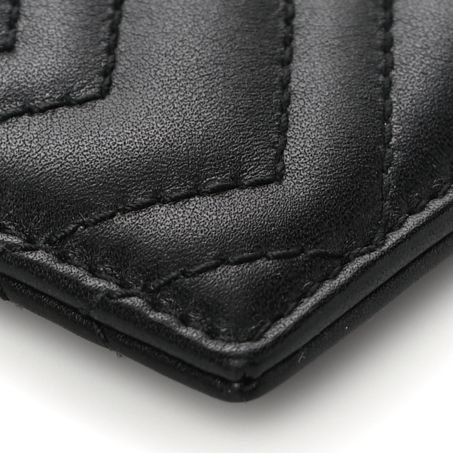 Gucci Calfskin Matelasse GG Marmont Card Holder Black 8 of 10