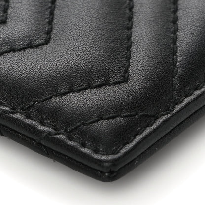 Gucci Calfskin Matelasse GG Marmont Card Holder Black 8 of 10