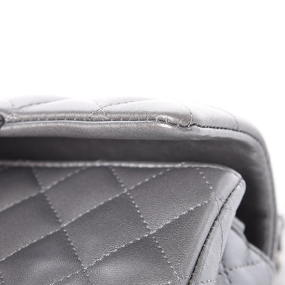 Chanel Metallic Lambskin Quilted Mini Rectangular Flap Silver 10 of 12