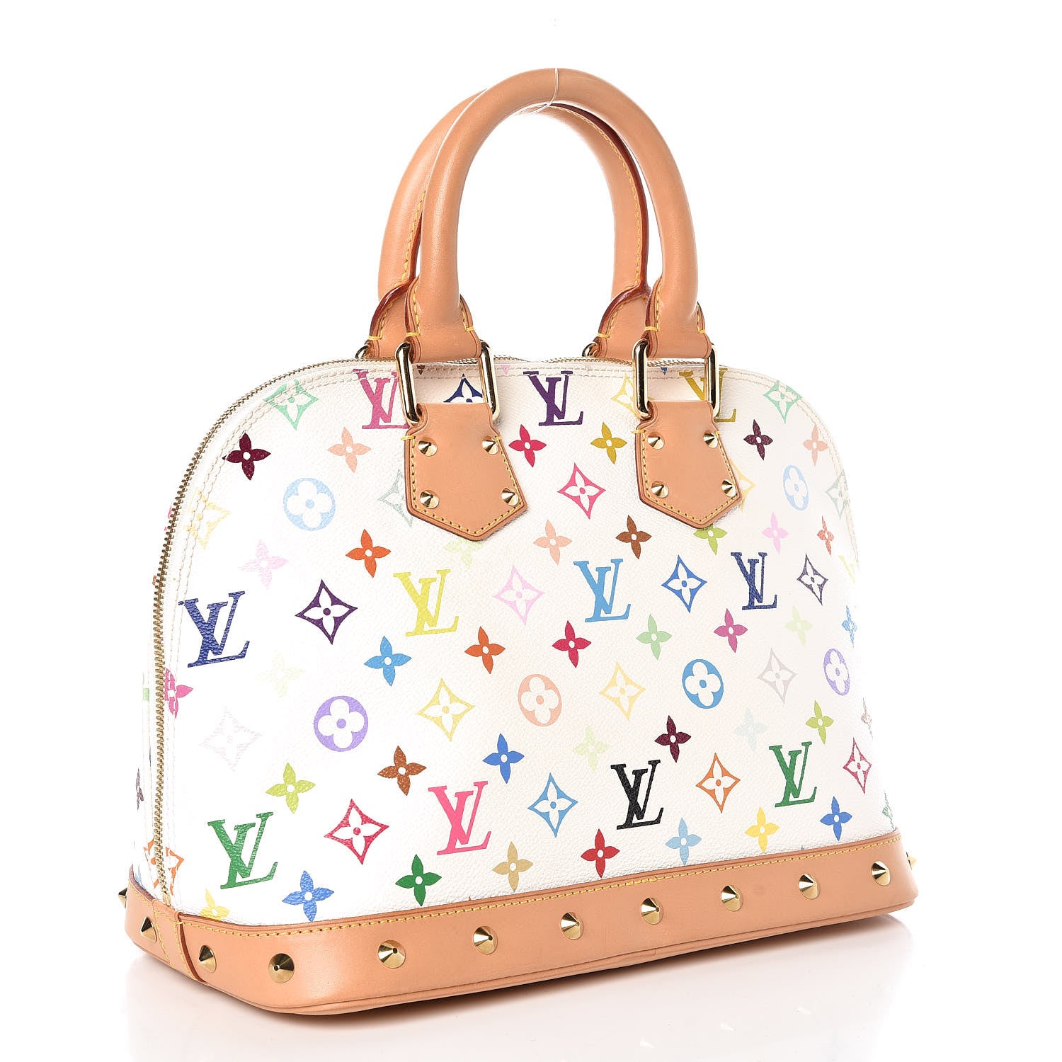 Louis Vuitton Monogram Multicolor Alma White 3 of 8