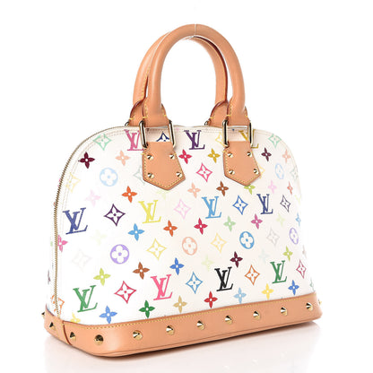 Louis Vuitton Monogram Multicolor Alma White 3 of 8