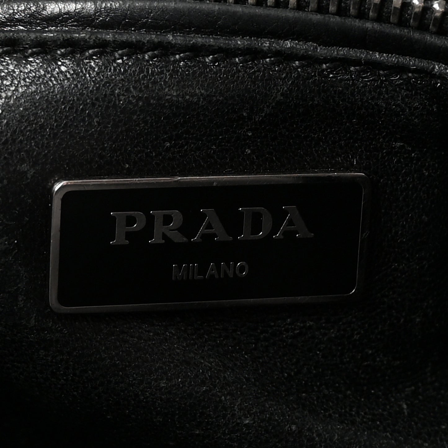 Glace Calf Twin Pocket Tote Black