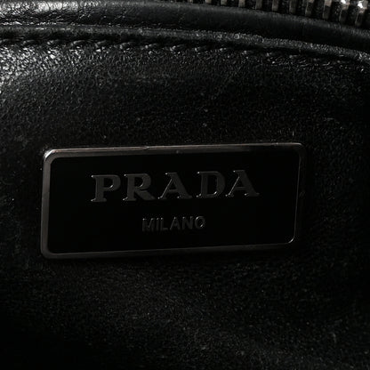 Prada Glace Calf Twin Pocket Tote Black 6 of 9