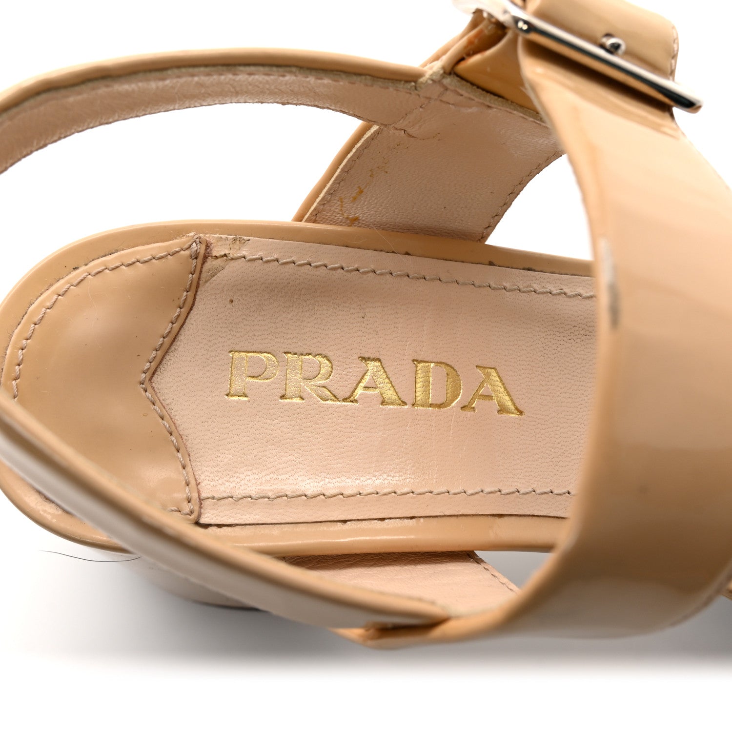 Prada Patent Platform Sandals  36 9 of 9
