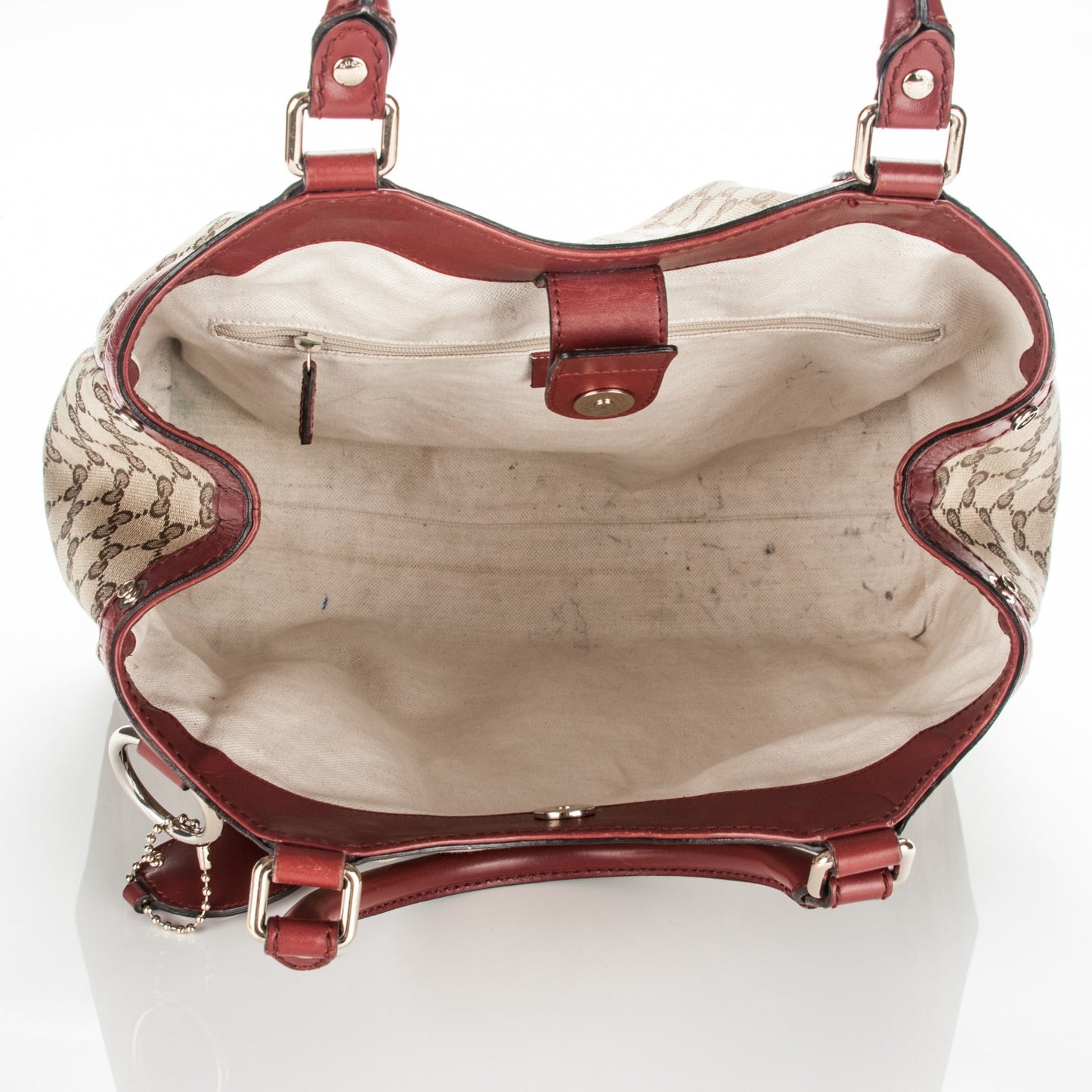 Monogram Medium Sukey Tote Dark Red