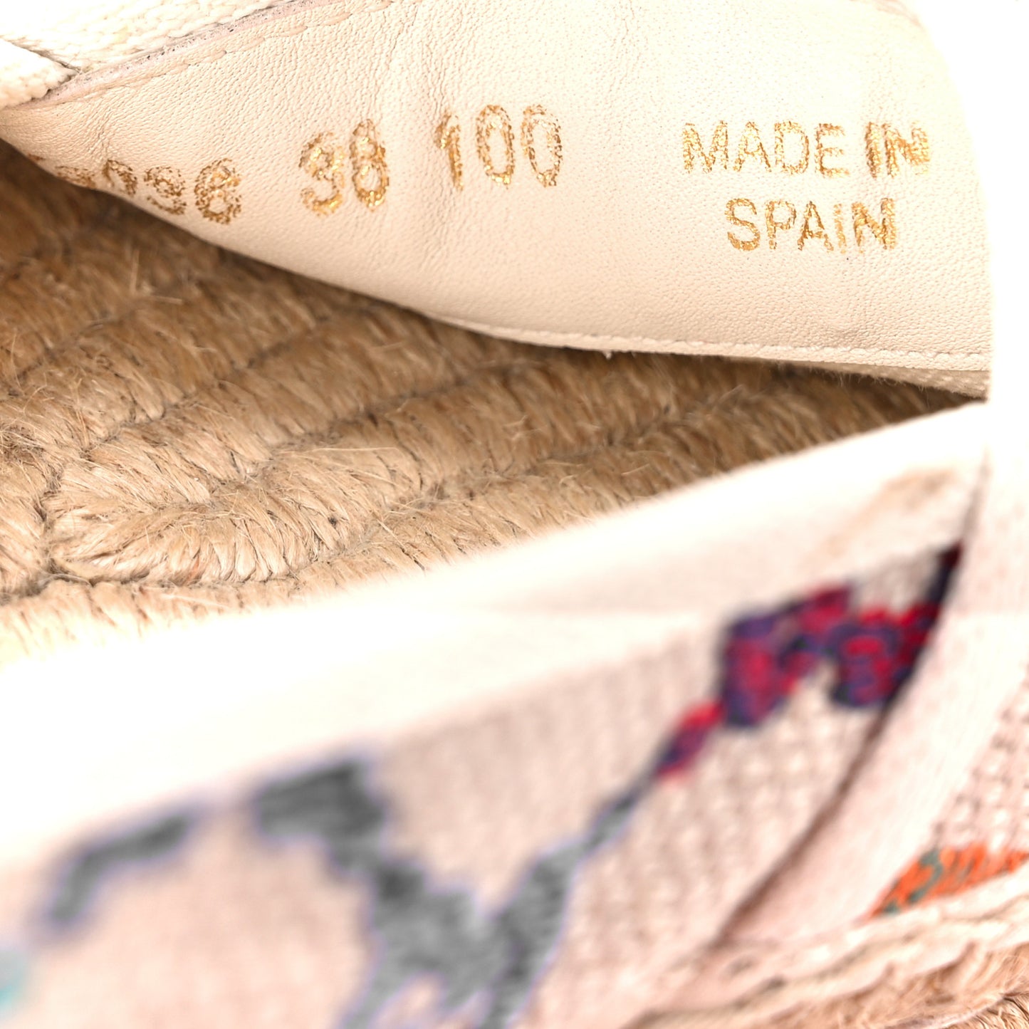 Linen Psychedelic Mini GG Monogram Espadrilles 38 Multicolor Mystic White