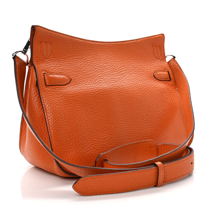 Hermes Taurillon Clemence Jypsiere 28 Orange 3 of 10