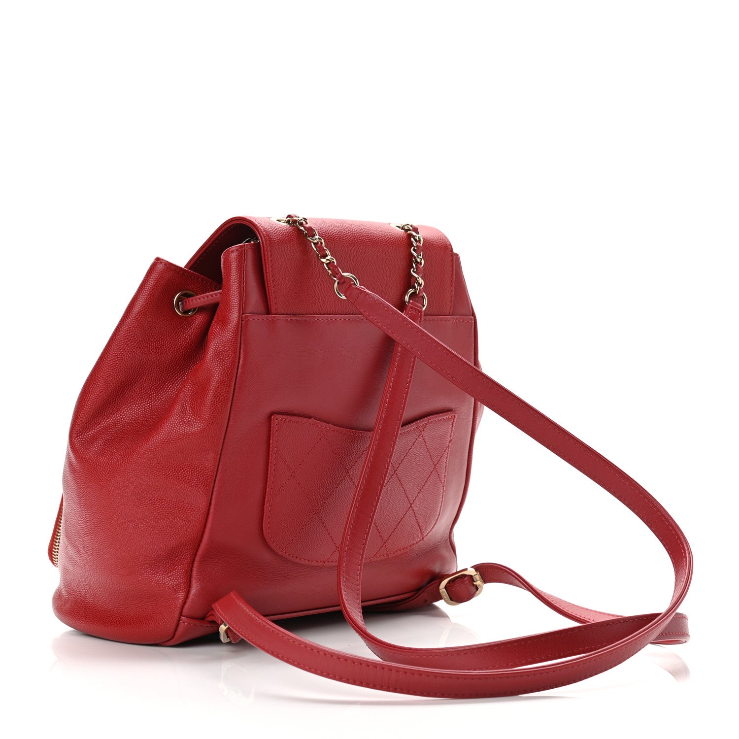 Chanel Caviar Quilted Business Affinity Backpack Red 3 of 11