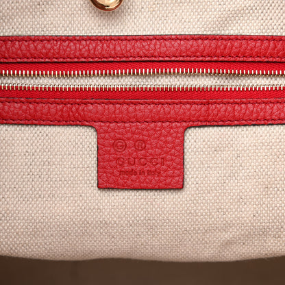 Gucci Cellarius Calfskin Medium Soho Chain Shoulder Bag Vibrant Red 6 of 13