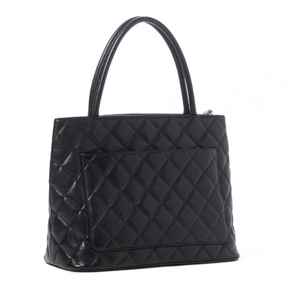 Chanel Caviar Quilted Medallion Tote Black 2 of 9