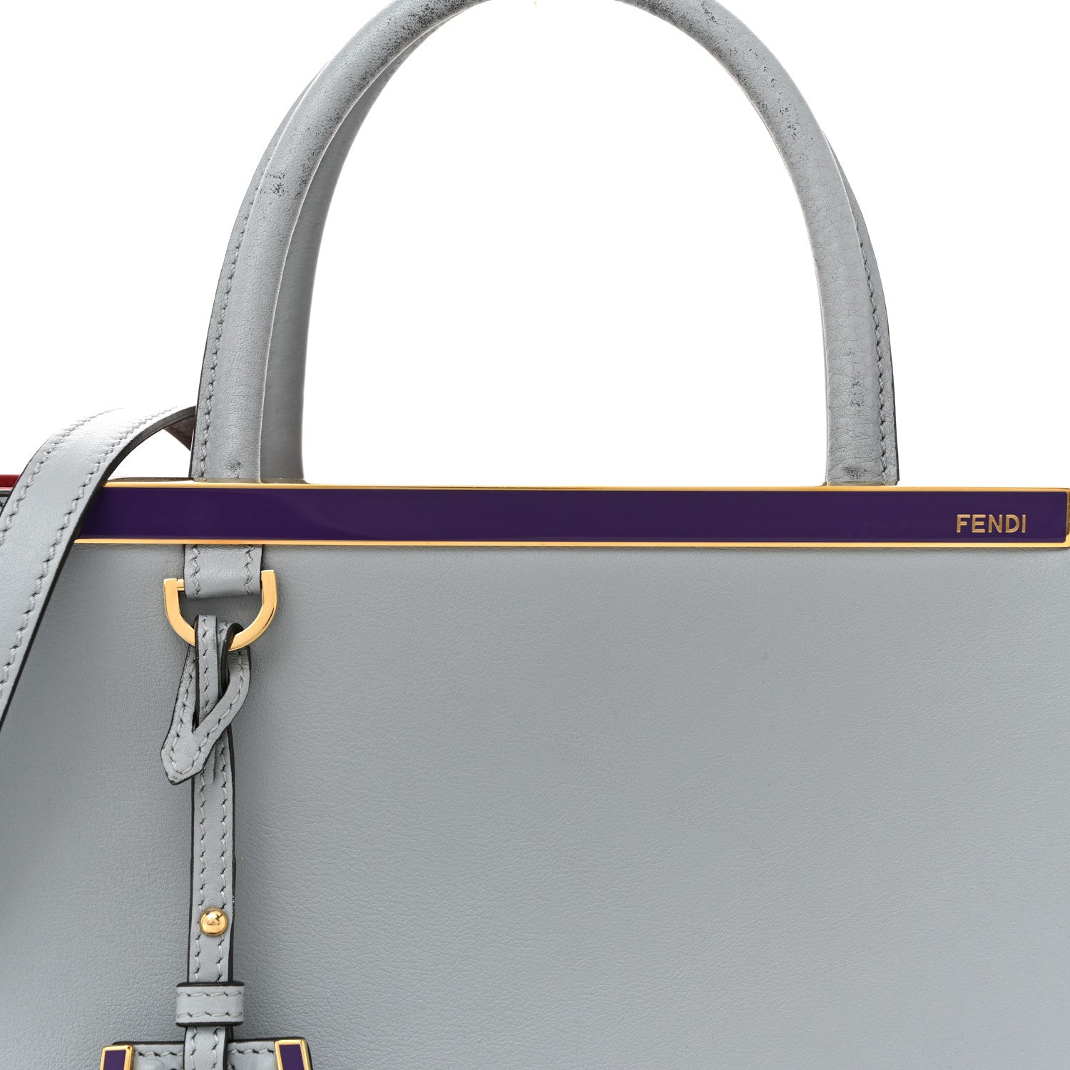 Fendi Vitello Dolce Petite 2Jours Tote Polvere 8 of 15
