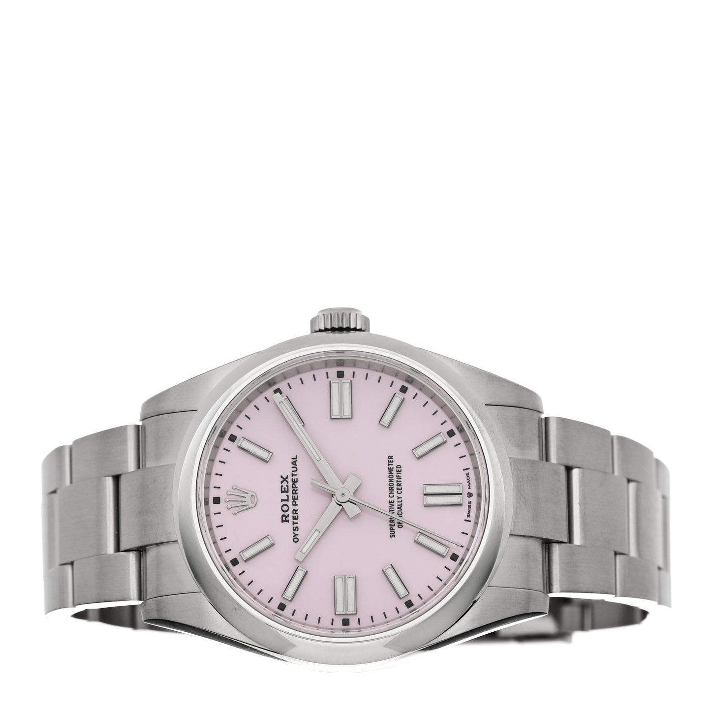 Stainless Steel 41mm Oyster Perpetual Watch Candy Pink 134300