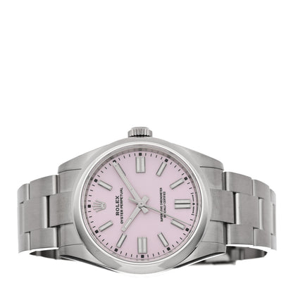 Rolex Stainless Steel 41mm Oyster Perpetual Watch Candy Pink 134300 2 of 5