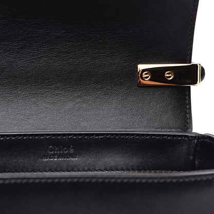Chloe Shiny Calfskin Suede Mini C Double Carry Black 11 of 12
