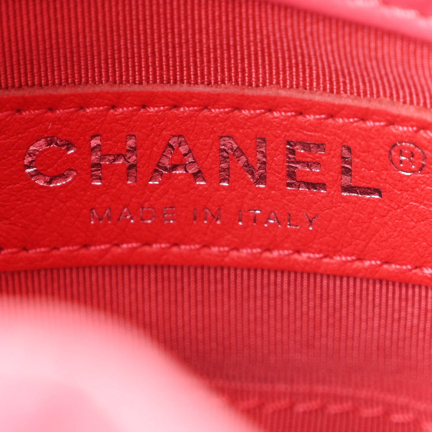 Chanel Aged Calfskin Quilted Small Gabrielle Backpack Dark Pink 5 of 9