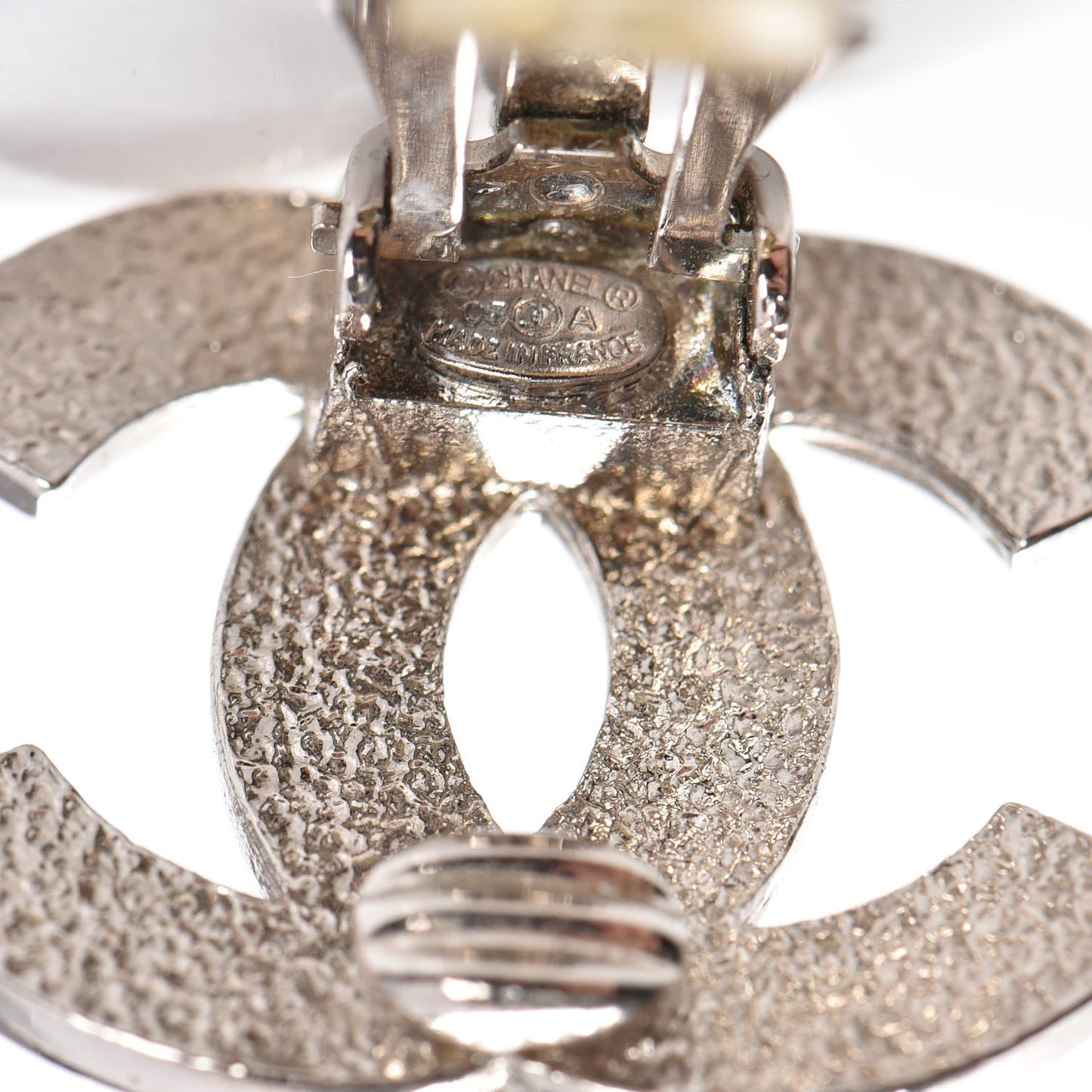 CC Clip On Earrings Silver