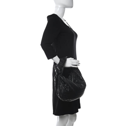 Bottega Veneta Nappa Intrecciato Teen Jodie Hobo Black 2 of 10