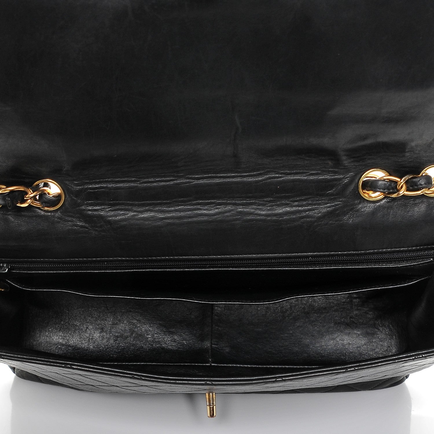 Chanel Lambskin Quilted Jumbo Single Flap Black 5 of 12