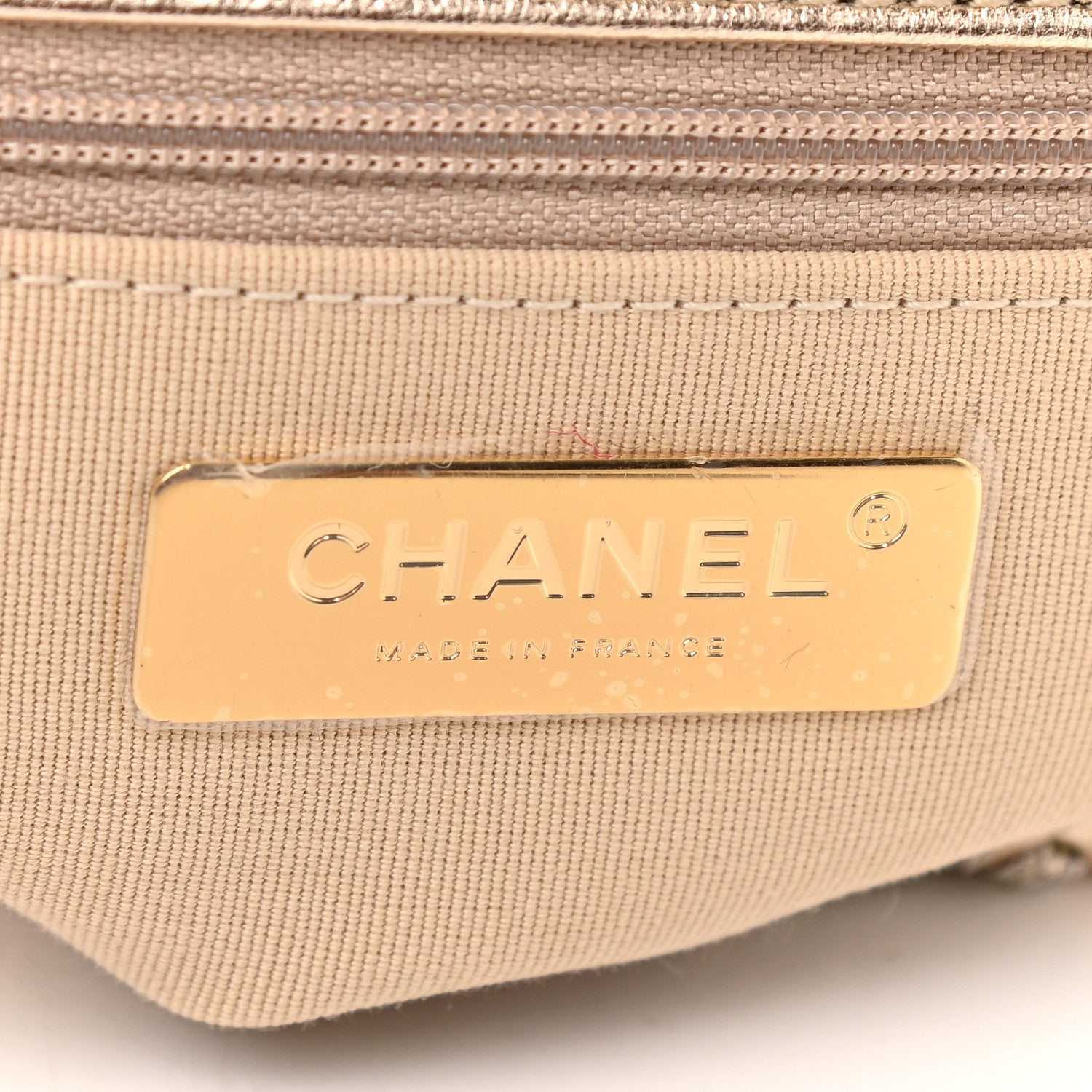 Chanel Metallic Calfskin Crochet Medium Chanel 19 Flap Gold 9 of 9
