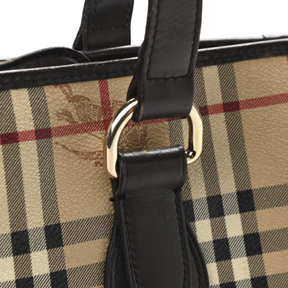 Burberry Haymarket Check Medium Regent Tote Chocolate 17 of 23