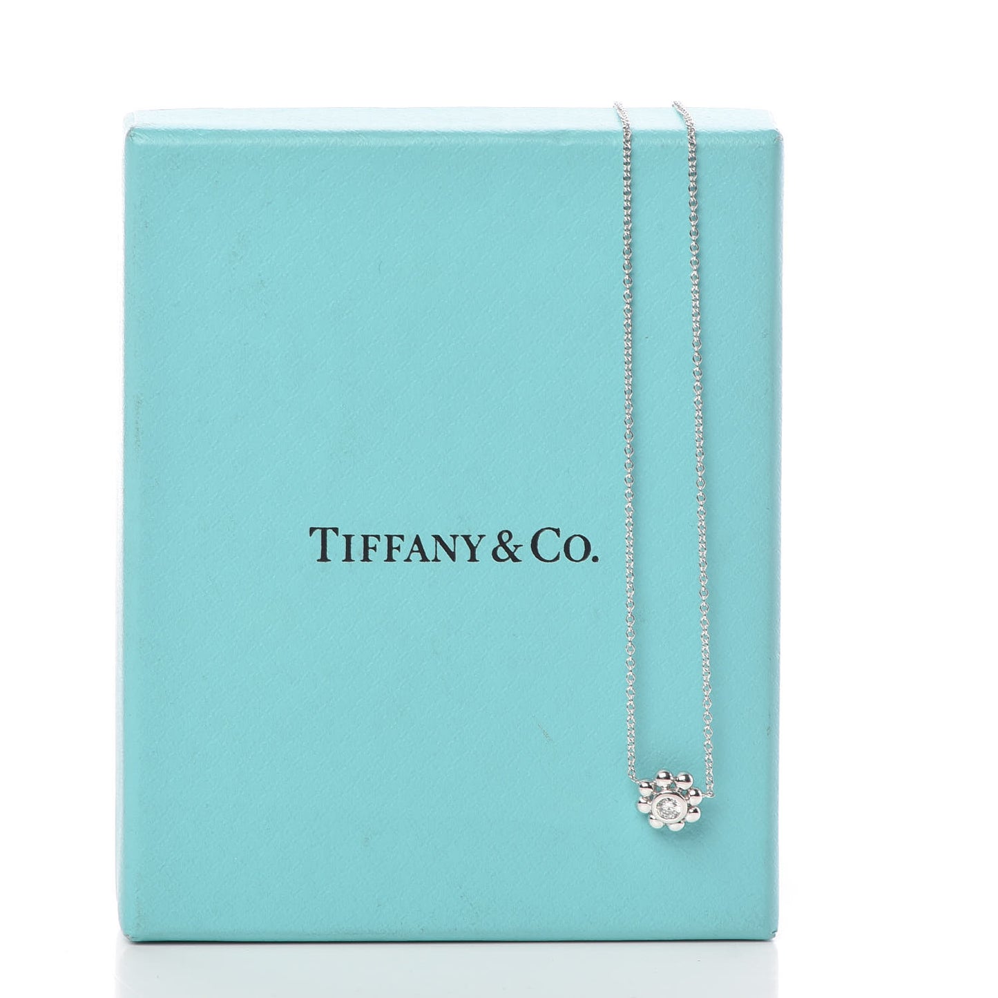 18K White Gold Diamond Paloma Picasso Jolie Flower Necklace