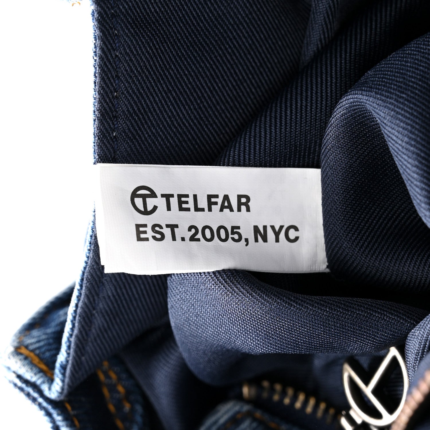 Telfar Denim Medium Shopping Bag Blue 7 of 10