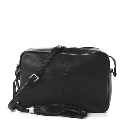 Saint Laurent Lambskin Monogram Small Lou Camera Bag Black 1 of 10