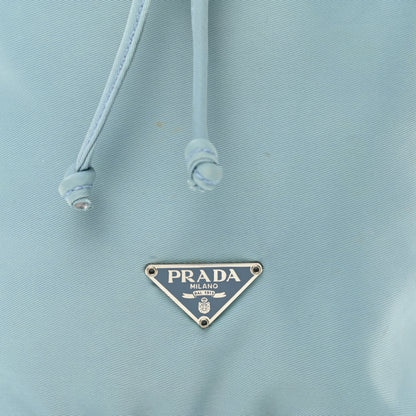 Prada Nylon Vela Drawstring Pouch Lago 9 of 11