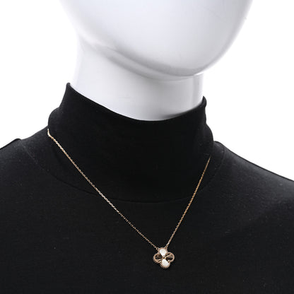 Van Cleef & Arpels 18K Yellow Gold Guilloche Vintage Alhambra Pendant Necklace 2 of 5
