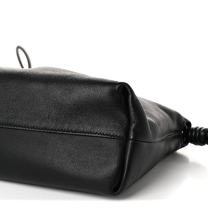 Loewe Mellow Nappa Medium Donut Chain Flamenco Knot Clutch Black 10 of 11