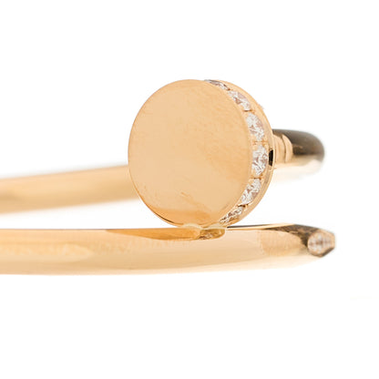 Cartier 18K Pink Gold Diamond Juste Un Clou Bracelet 17 3 of 5