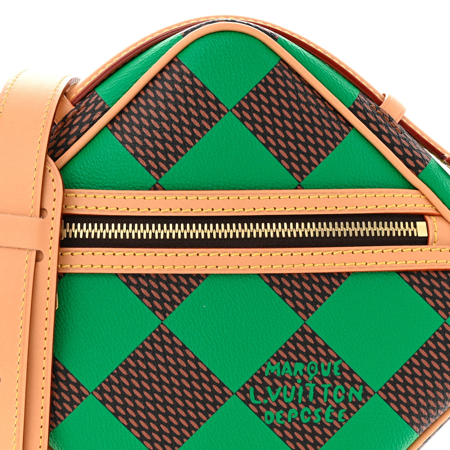 Damier Pop Chess Messenger Green