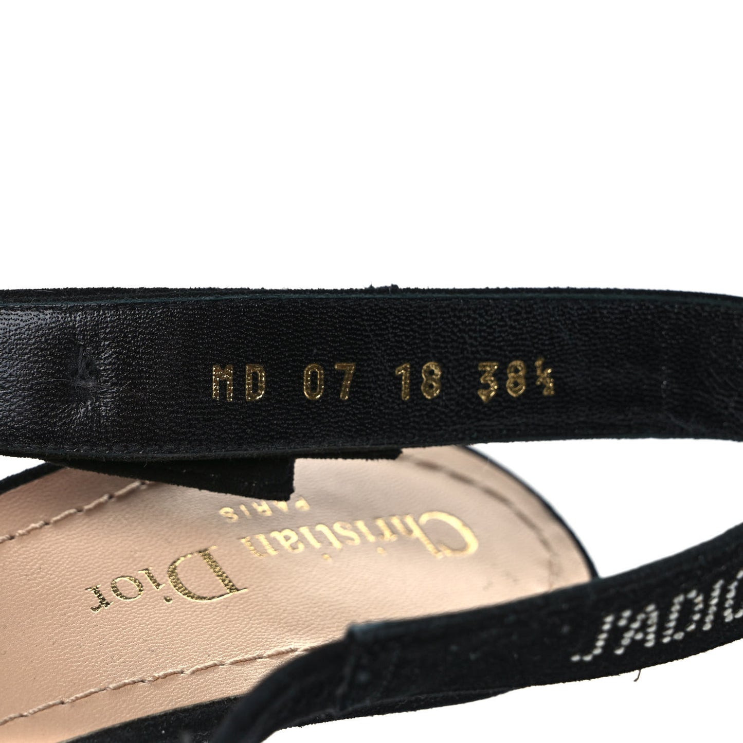Mesh Plumetis Crystal Ribbon J'Adior Slingback 100mm Pumps 38.5 Black