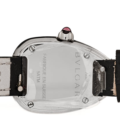 Bulgari Stainless Steel Calfskin Diamond Bezel 20mm Serpenti Double Wrap Quartz Watch Red 4 of 7