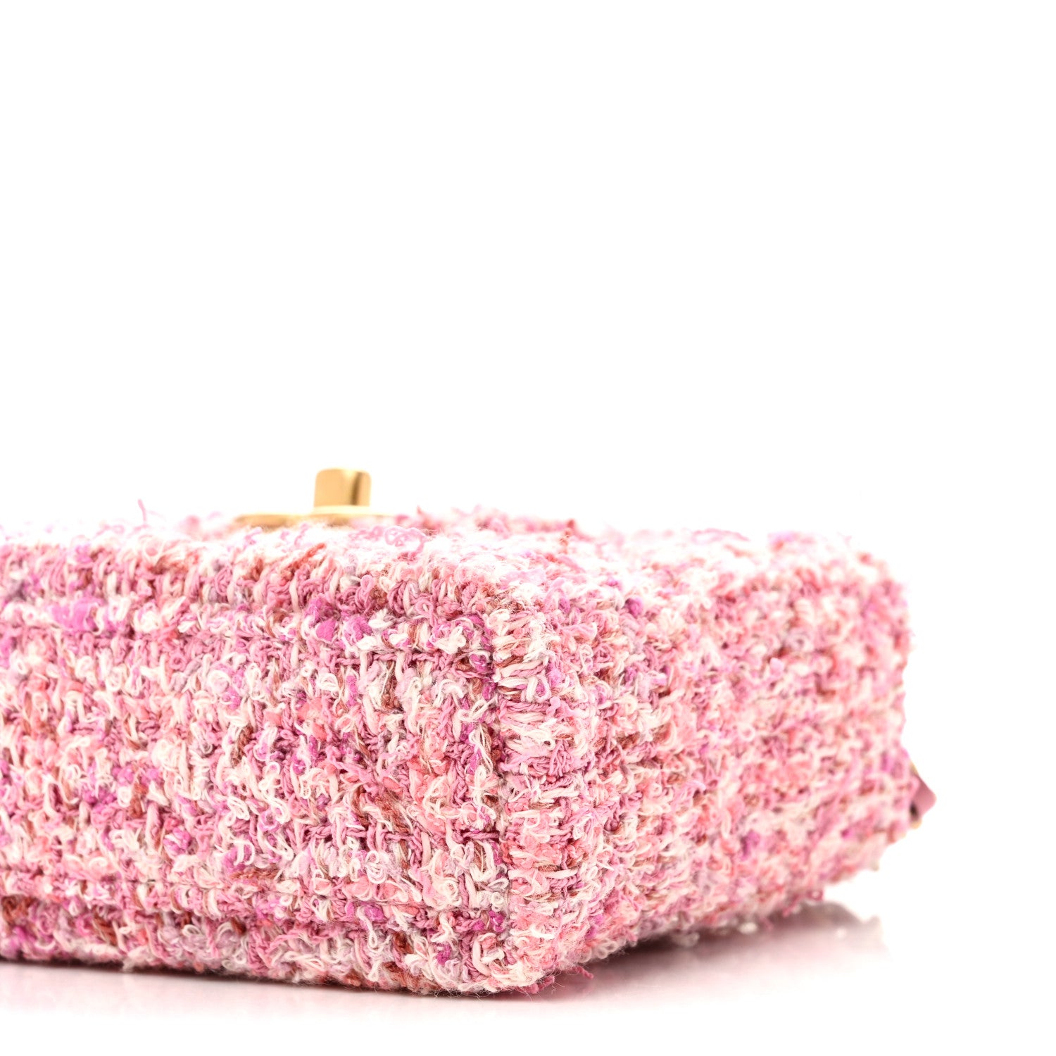 Chanel Tweed Quilted Mini Nano Kelly Shopper Pink 10 of 11
